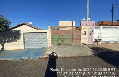 Casa com 2 dormitórios à venda, 69 m² por r$ 96.042 - colinas do tiete - pereira barreto/sp