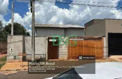 Casa à venda, 60 m² por r$ 68.787,97 - santo antonio - poloni/sp