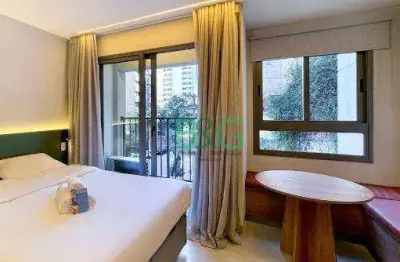 Apartamento com 1 dormitório à venda, 25 m² por r$ 510.000,00 - campo belo - são paulo/sp