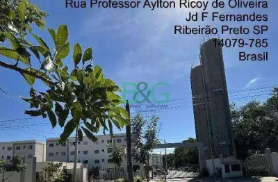 Apartamento com 2 dormitórios à venda, 40 m² por r$ 97.185,51 - jardim ouro branco - ribeirão preto/sp