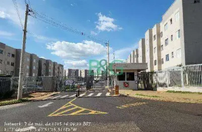 Apartamento com 2 dormitórios à venda, 43 m² por r$ 76.464,05 - reserva macaúba - ribeirão preto/sp