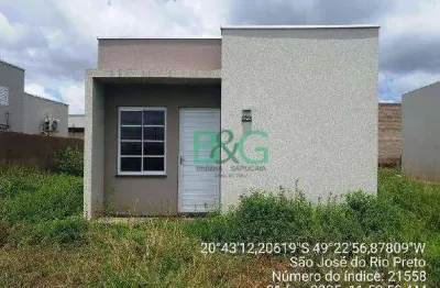 Casa com 2 dormitórios à venda, 47 m² por r$ 129.344 - egydio zani - são josé do rio preto/sp