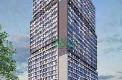 Apartamento com 1 dormitório à venda, 27 m² por r$ 289.901,70 - santo amaro - são paulo/sp