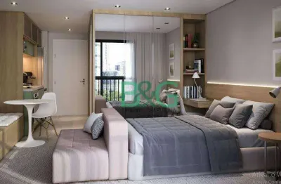 Studio com 1 dormitório à venda, 34 m² por r$ 359.000,00 - vila congonhas - são paulo/sp