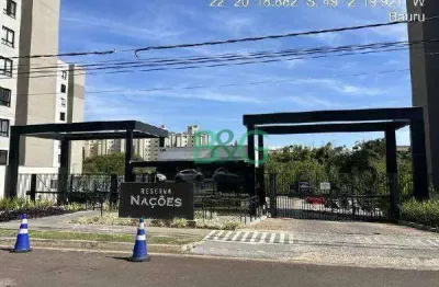 Apartamento à venda, 46 m² por r$ 191.845,43 - reserva belas nações - bauru/sp