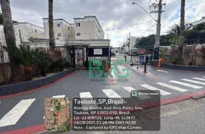 Apartamento com 2 dormitórios à venda, 46 m² por r$ 126.546,51 - residencial sítio santo antônio - taubaté/sp