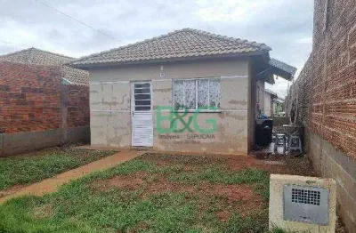 Casa com 2 dormitórios à venda, 44 m² por r$ 125.421,68 - residencial sylvio jose venturolli - araçatuba/sp