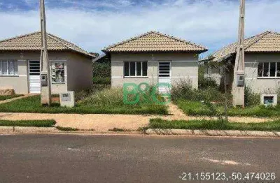 Casa com 2 dormitórios à venda, 44 m² por r$ 84.306,67 - residencial sylvio jose venturolli - araçatuba/sp