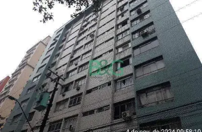 Apartamento com 1 dormitório à venda, 36 m² por r$ 119.215,54 - josé menino - santos/sp