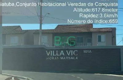 Apartamento com 2 dormitórios à venda, 43 m² por r$ 160.857 - mato dentro - indaiatuba/sp