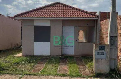 Casa com 2 dormitórios à venda, 43 m² por r$ 122.835 - parque residencial jardim ipanema - araraquara/são paulo