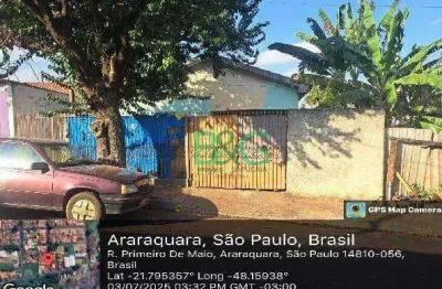 Casa com 2 dormitórios à venda, 59 m² por r$ 90.000 - vila santa maria (vila xavier) - araraquara/sp