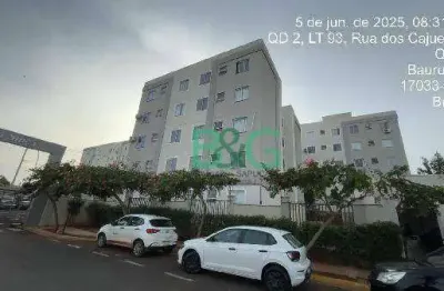 Apartamento à venda, 39 m² por r$ 106.667,03 - núcleo residencial presidente geisel - bauru/sp