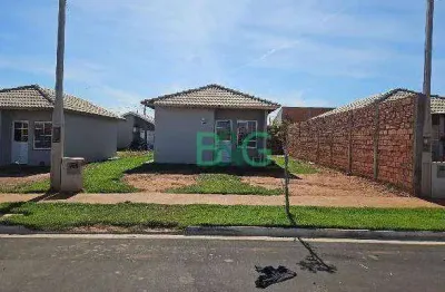 Casa com 2 dormitórios à venda, 43 m² por r$ 131.307 - jardim anastácio - barretos/sp