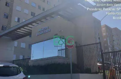 Apartamento com 2 dormitórios à venda, 39 m² por r$ 147.553 - parque bandeirantes - presidente prudente/sp