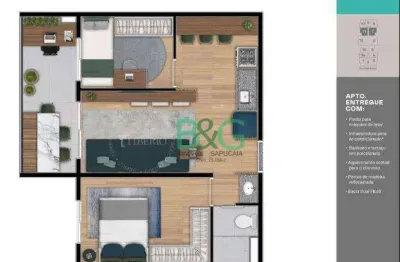 Apartamento à venda, 44 m² por r$ 445.000,00 - mooca - são paulo/sp