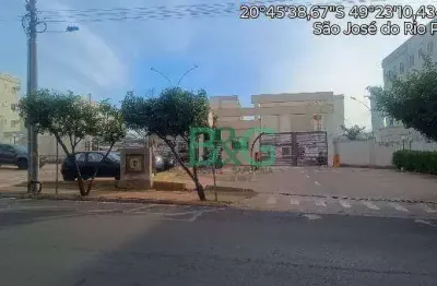 Apartamento com 2 dormitórios à venda, 39 m² por r$ 114.298 - rios de spagna - são josé do rio preto/sp