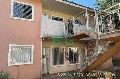 Apartamento com 2 dormitórios à venda, 41 m² por r$ 64.200 - vereador eduardo andrade reis - marília/sp