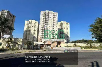 Apartamento com 2 dormitórios à venda, 50 m² por r$ 111.885 - residencial galo de ouro - cerquilho/sp