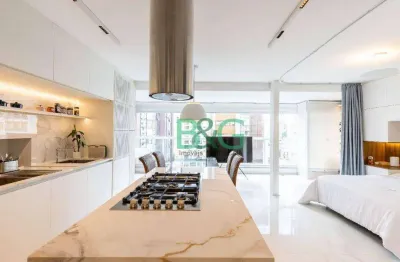 Apartamento com 1 dormitório à venda, 48 m² por r$ 1.100.000 - moema - são paulo/sp