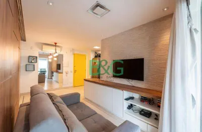 Apartamento com 1 dormitório à venda, 50 m² por r$ 720.000,00 - campo belo - são paulo/sp