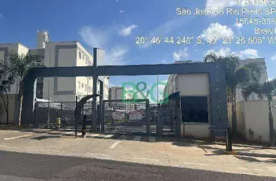 Apartamento com 2 dormitórios à venda, 43 m² por r$ 135.419 - jardim itapema - são josé do rio preto/sp