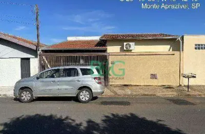 Casa com 3 dormitórios à venda, 50 m² por r$ 197.567 - nosso teto - monte aprazível/sp