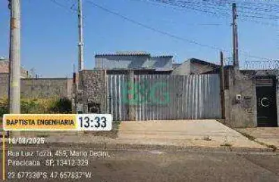 Casa com 1 dormitório à venda, 32 m² por r$ 132.298 - guamium - piracicaba/sp