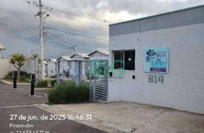 Casa com 2 dormitórios à venda, 54 m² por r$ 165.071 - parque residencial piracicaba - piracicaba/sp