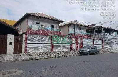 Casa com 2 dormitórios à venda, 45 m² por r$ 234.336 - mirim - praia grande/sp