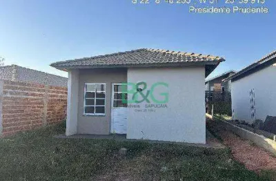 Casa com 2 dormitórios à venda, 43 m² por r$ 131.643 - vida nova presidente prudente iii - presidente prudente/sp