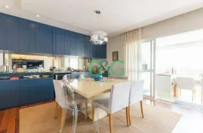 Apartamento com 3 dormitórios para alugar, 175 m² por r$ 19.454,00/mês - vila cordeiro - são paulo/sp
