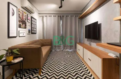 Apartamento com 1 dormitório para alugar, 45 m² por r$ 8.178,00/mês - itaim bibi - são paulo/sp