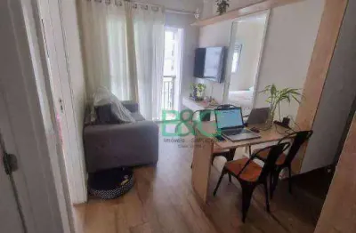 Apartamento com 2 dormitórios à venda, 38 m² por r$ 427.000 - vila invernada - são paulo/sp