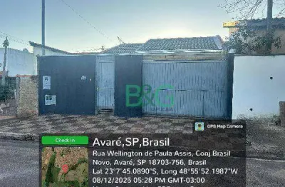 Casa com 2 dormitórios à venda, 74 m² por r$ 189.652 - vila operária - avaré/sp