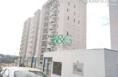 Apartamento com 2 dormitórios à venda, 45 m² por r$ 114.838,57 - sítios de recreio independência - araras/sp