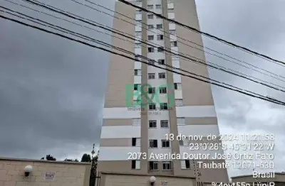 Apartamento com 2 dormitórios à venda, 48 m² por r$ 129.344,49 - residencial sítio santo antônio - taubaté/sp