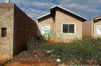 Casa com 2 dormitórios à venda, 43 m² por r$ 75.305 - conjunto habitacional claudionor cinti - araçatuba/sp