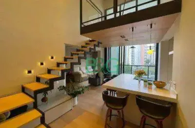 Apartamento duplex para alugar, 104 m² por r$ 19.020,00/mês - vila olímpia - são paulo/sp