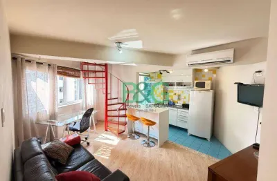 Flat com 1 dormitório à venda, 50 m² por r$ 650.000 - vila nova conceição - são paulo/sp