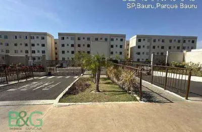 Apartamento à venda, 39 m² por r$ 119.134,83 - jardim country club - bauru/sp