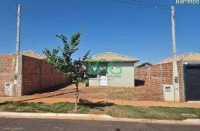 Casa com 2 dormitórios à venda, 43 m² por r$ 121.491 - jardim anastácio - barretos/são paulo