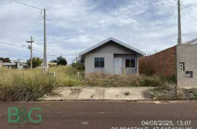 Casa com 2 dormitórios à venda, 45 m² por r$ 154.335 - residencial fortaleza - brodowski/são paulo