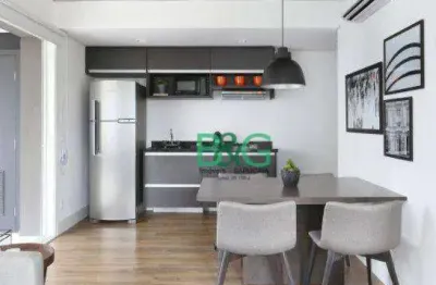 Apartamento com 1 dormitório para alugar, 63 m² por r$ 6.335,92/mês - berrini - são paulo/sp