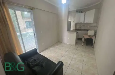 Apartamento com 1 dormitório à venda, 32 m² por r$ 268.900 - boqueirão - praia grande/sp