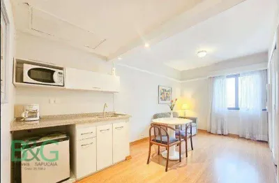 Apartamento com 1 dormitório à venda, 45 m² por r$ 600.000 - cidade jardim - são paulo/sp