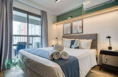 Studio com 1 dormitório para alugar, 23 m² por r$ 3.800,00/mês - indianópolis - são paulo/sp