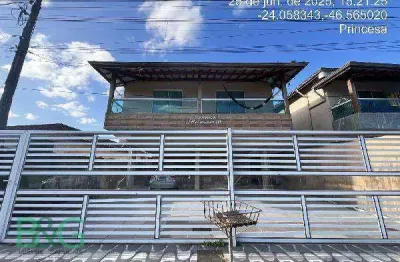 Casa com 2 dormitórios à venda, 58 m² por r$ 111.600 - solemar - praia grande/sp