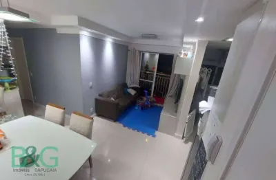 Apartamento com 2 dormitórios, 53 m² - venda por r$ 340.000,00 ou aluguel por r$ 2.530,00/mês - vila alzira - santo andré/sp