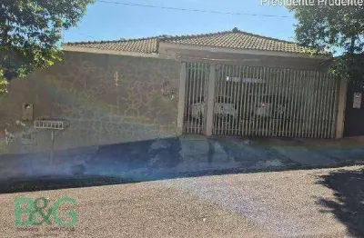 Casa com 3 dormitórios à venda, 121 m² por r$ 313.472 - residencial são paulo - presidente prudente/sp